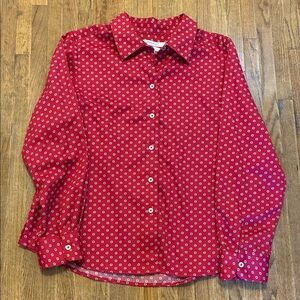 Foxcroft Red Patterned Blouse 14p